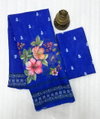 MG 459 Plain Linen Digital Printed Sarees Wholesale Shop In Surat